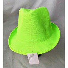 Fedora Hat Neon Green
