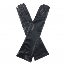 Metallic Long Gloves Black Metallic Long Gloves Black