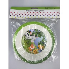 Jungle 7" bowls 8pcs