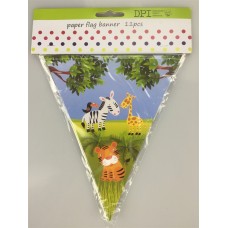 Jungle paper flag banner 3.6m