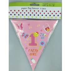 1st B/D Girl paper flag banner