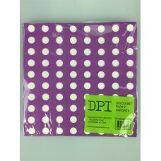 Purple polka dots napkins