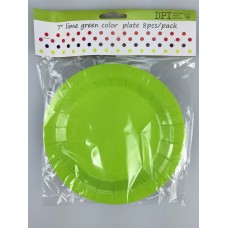 7'' Lime green color plate