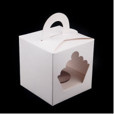 Single Cup Cake Box 10cm x 10cm x 10cm