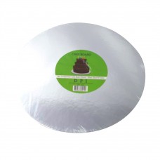  Compressed Cake Board Round - Silver 10" 2mm