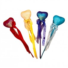Sequined Heart Fairy Wands Sequined Heart Fairy Wands