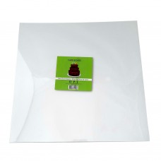 Cake Board Square - White Foil 14" 4mm Cake Board Square - White Foil 14" 4mm