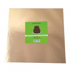 Cake Board Square - Rose Gold Foil 10" 4mm Cake Board Square - Rose Gold Foil 10" 4mm