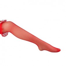 Fishnet thigh ups red Fishnet thigh ups red