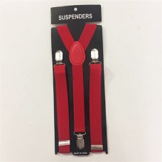 Plain Suspenders [Colour: red]
