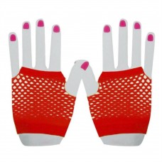 Fishnet Glove short [Colour: red]