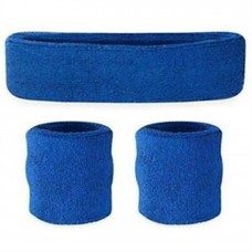 Sweatbands- 3pc BLUE