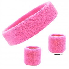 Sweatbands- 3pc PINK