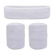 Sweatbands- 3pc WHITE