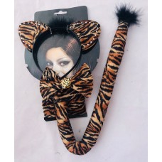 Brown tiger stripe dress up set deluxe Brown tiger stripe dress up set deluxe