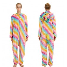 Stripe Rainbow Unicorn Onesie adult Stripe Rainbow Unicorn Onesie adult